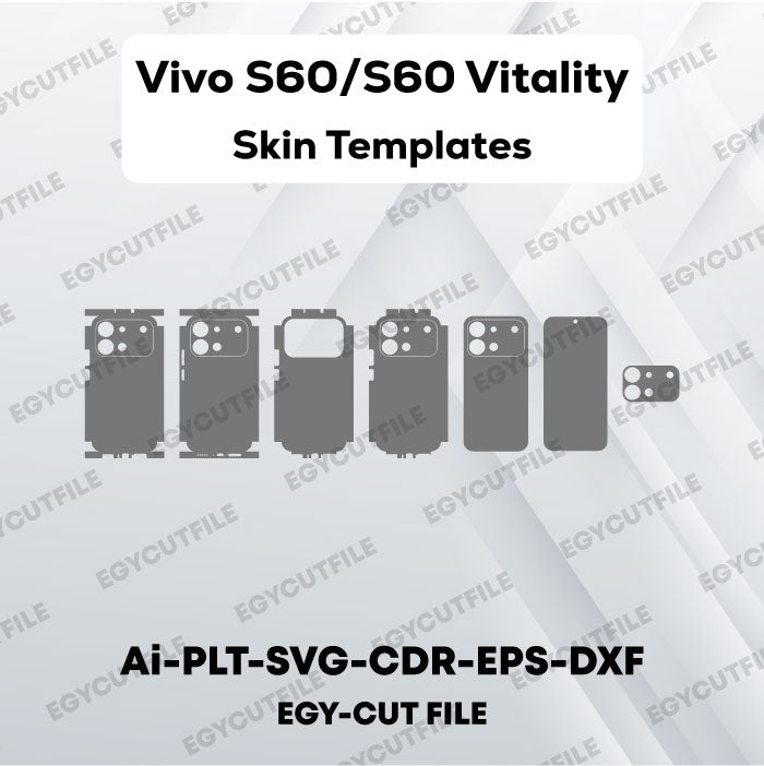 Vivo S60/S60 Vitality Vector Skin Cut Files