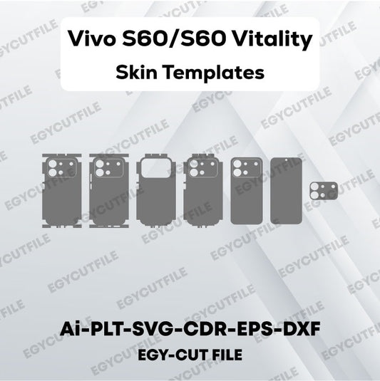Vivo S60/S60 Vitality Vector Skin Cut Files