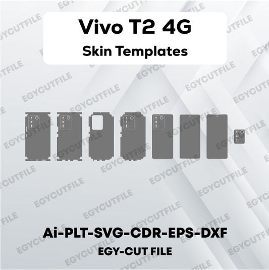 Vivo T2 4G Vector Skin Cut Files