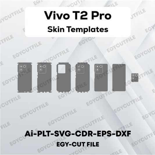 Vivo T2 Pro Vector Skin Cut Files