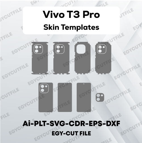 Vivo T3 Pro Vector Skin Cut Files