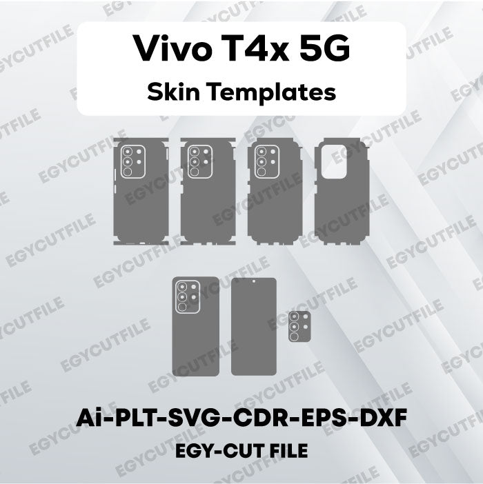 Vivo T4x 5G Vector Skin Cut Files