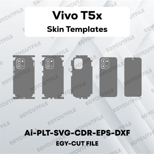 Vivo T5x Vector Skin Cut Files
