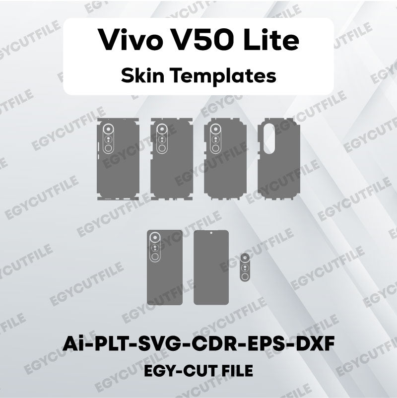 Vivo V50 Lite Vector Skin Cut Files