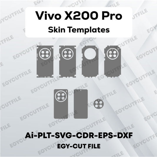 Vivo X200 Pro Vector Skin Cut Files