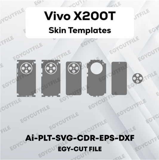 Vivo X200T  Vector Skin Cut Files
