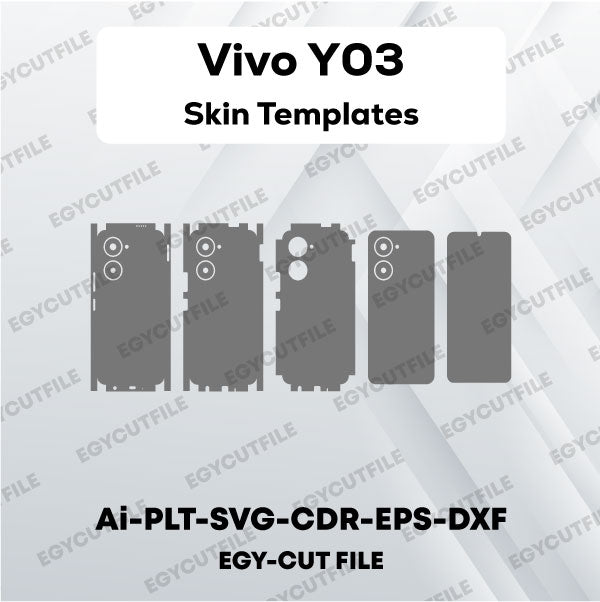 Vivo Y03 Vector Skin Cut Files