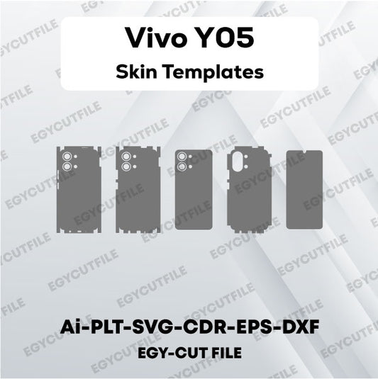Vivo Y05 Vector Skin Cut Files