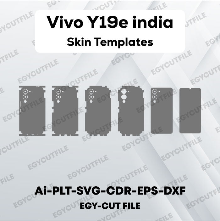 Vivo Y19e india Vector Skin Cut Files