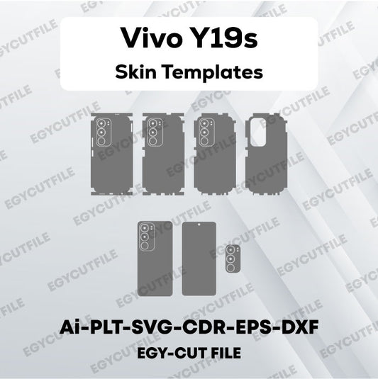 Vivo Y19s Vector Skin Cut Files