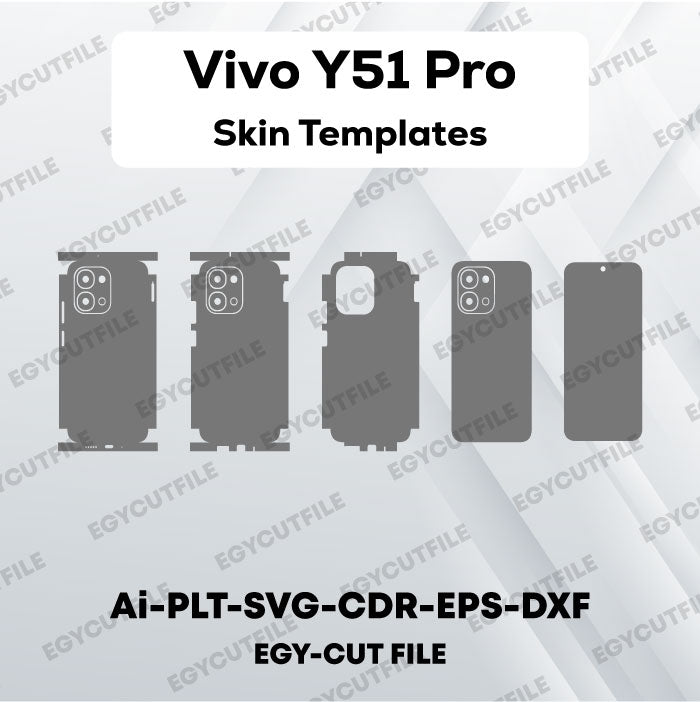Vivo Y51 Pro Vector Skin Cut Files