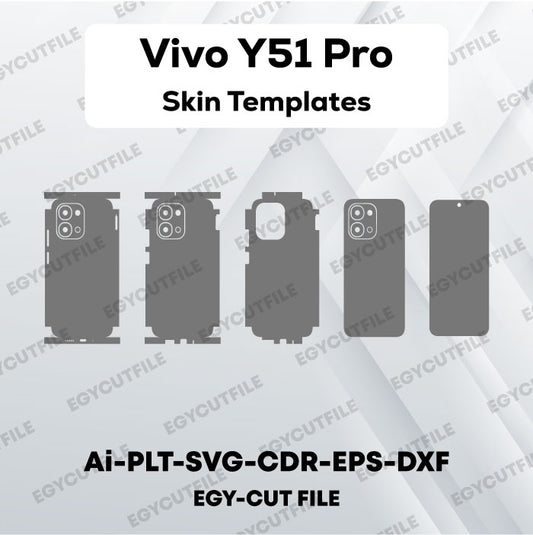 Vivo Y51 Pro Vector Skin Cut Files