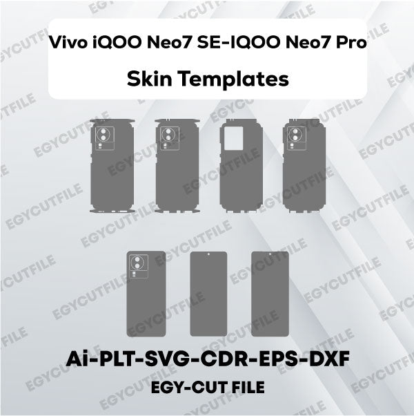 Vivo iQOO Neo7 SE-Vivo IQOO Neo7 Pro Vector Skin Cut Files