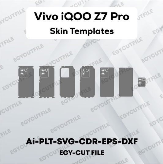 Vivo iQOO Z7 Pro Vector Skin Cut Files