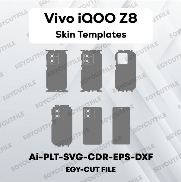 Vivo iQOO Z8 Vector Skin Cut Files