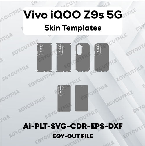 vivo iQOO Z9s 5G Vector Skin Cut Files