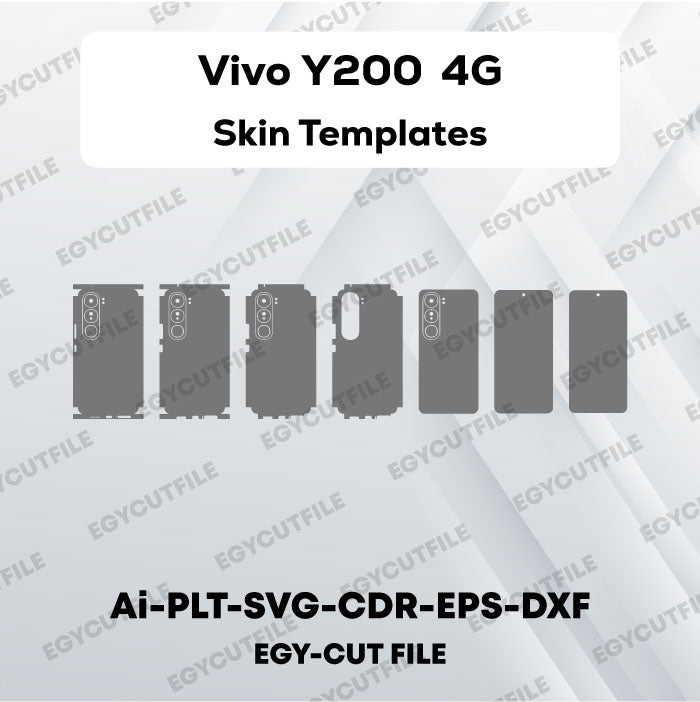 Vivo Y200 4G Vector Skin Cut Files