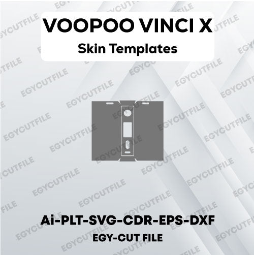 VOOPOO Vinci X Pod Mod Vector Skin Cut Files