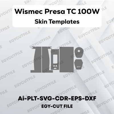 Wismec Presa TC 100W Vector Skin Cut Files