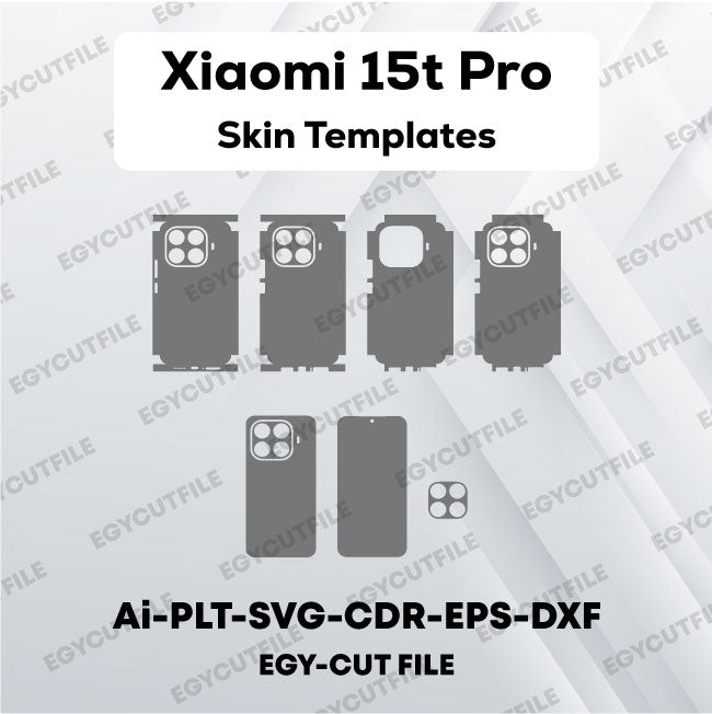 Xiaomi 15t Pro Vector Skin Cut Files