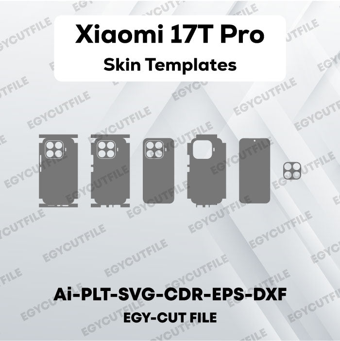 Xiaomi 17T Pro Vector Skin Cut Files