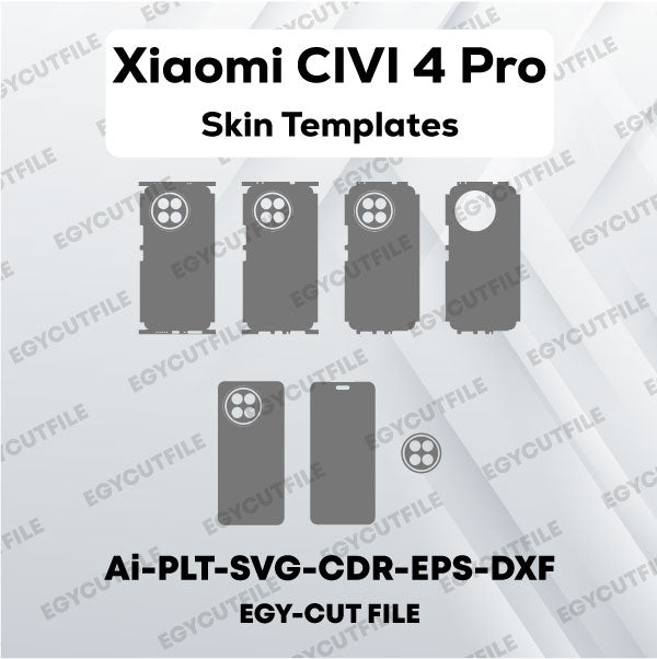 Xiaomi CIVI 4 Pro Vector Skin Cut Files