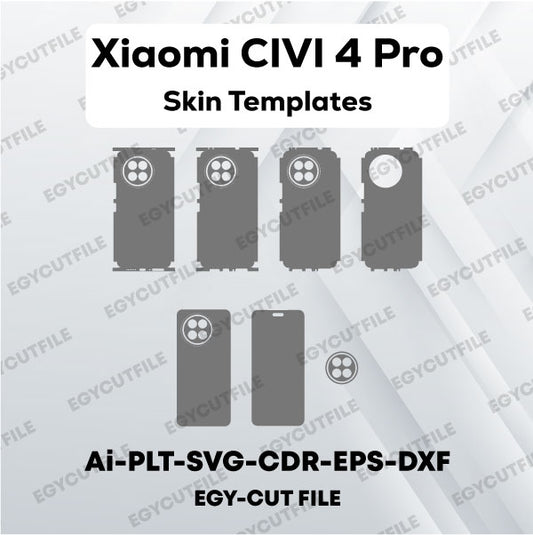 Xiaomi CIVI 4 Pro Vector Skin Cut Files