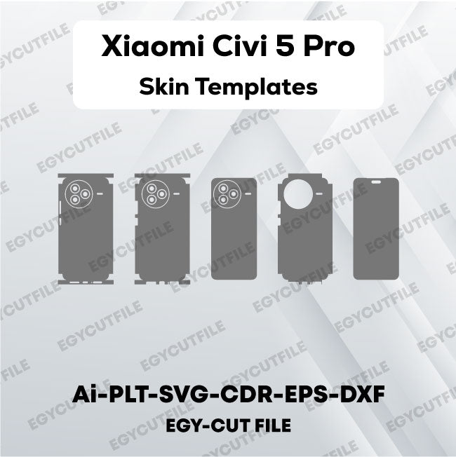 Xiaomi Civi 5 Pro Vector Skin Cut Files