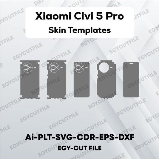 Xiaomi Civi 5 Pro Vector Skin Cut Files