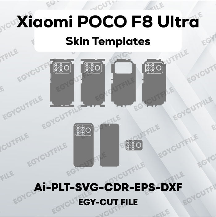 Xiaomi POCO F8 Ultra Vector Skin Cut Files