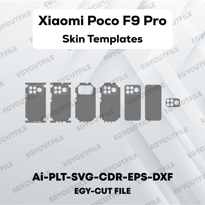 Xiaomi Poco F9 Pro Vector Skin Cut FIles