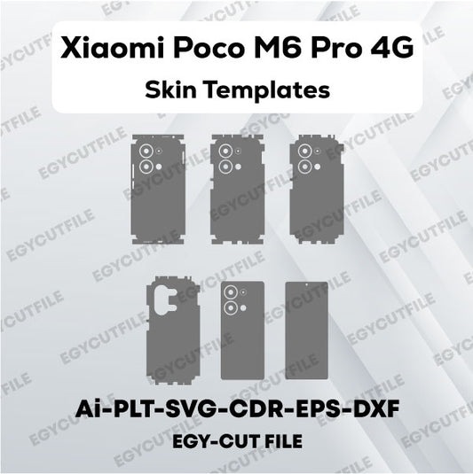 Xiaomi Poco M6 Pro 4G Vector Skin Cut Files