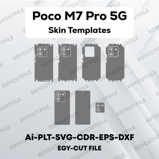 Xiaomi Poco M7 Pro 5G Vector Skin Cut Files