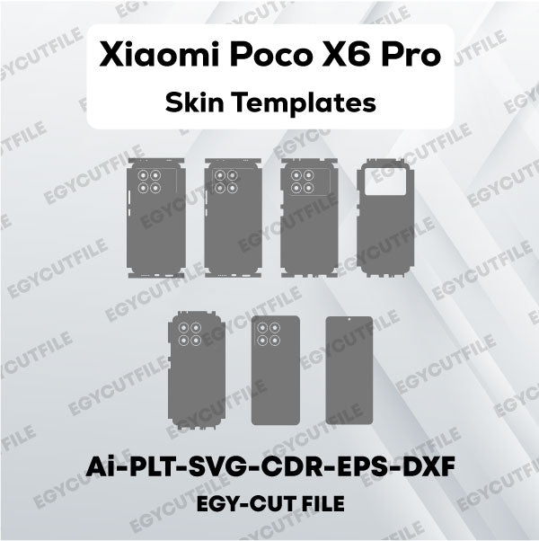 Xiaomi Poco X6 Pro Vector Skin Cut Files