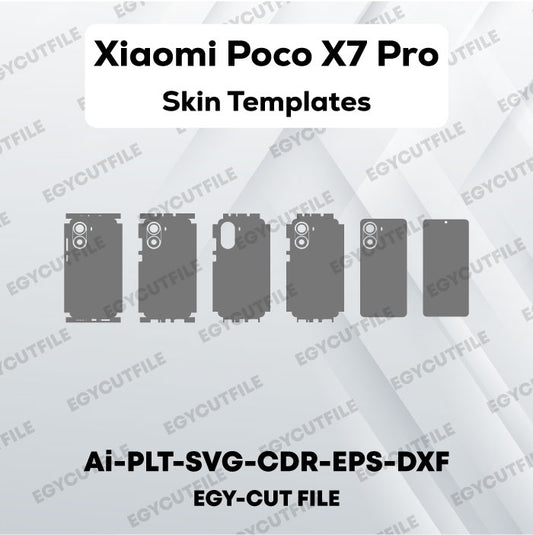 Xiaomi Poco X7 Pro Vector Skin Cut Files