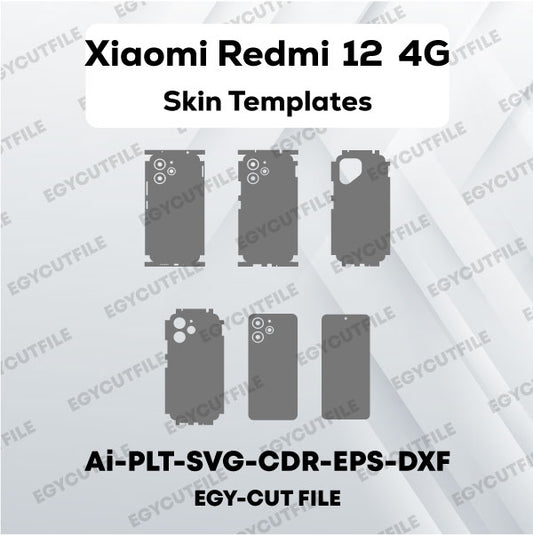 Xiaomi Redmi 12 4G Vector Skin Cut Files