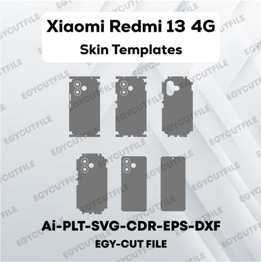 Xiaomi Redmi 13 4G Vector Skin Cut Files