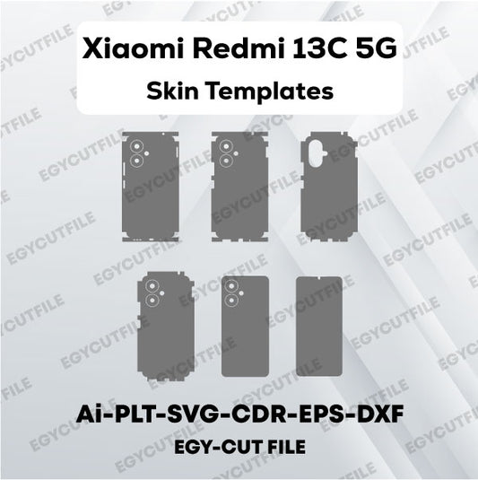 Xiaomi Redmi 13C 5G Vector Skin Cut Files