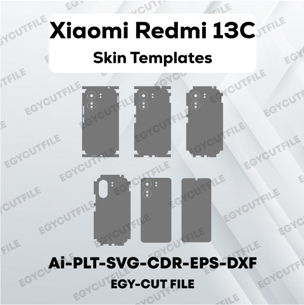 Xiaomi Redmi 13C Vector Skin Cut Files