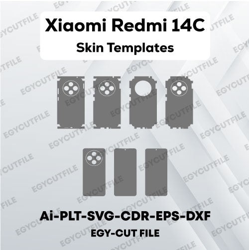 Xiaomi Redmi 14C Vector Skin Cut Files