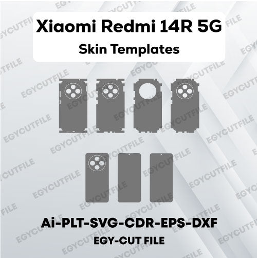 Xiaomi Redmi 14R 5G Vector Skin Cut Files