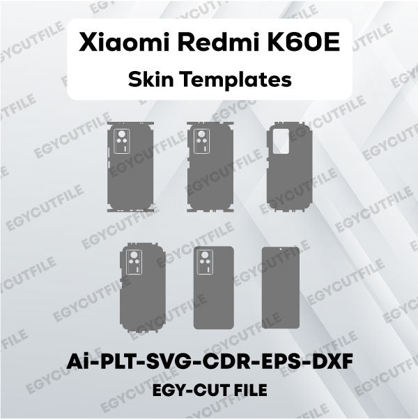 Xiaomi Redmi K60E Vector Skin Cut Files