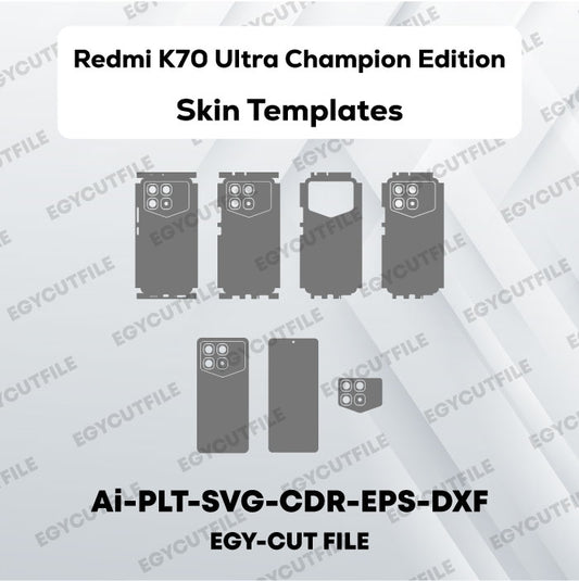 Xiaomi Redmi K70 Ultra Champion Edition Vector Skin Cut Files