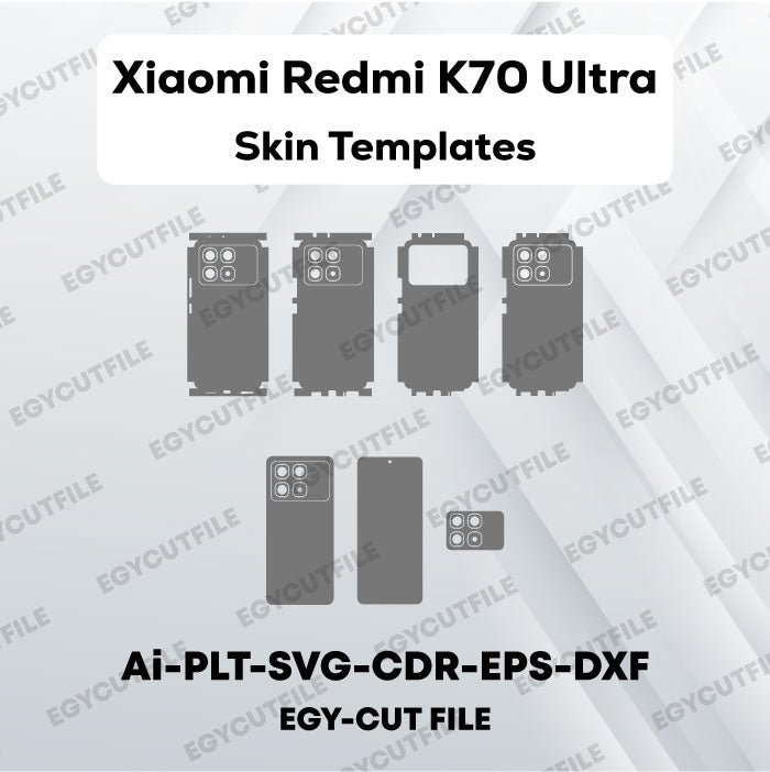 Xiaomi Redmi K70 Ultra Vector Skin Cut Files