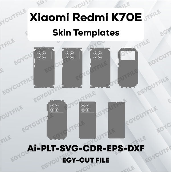 Xiaomi Redmi K70E Vector Skin Cut Files