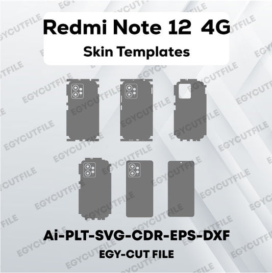 Xiaomi Redmi Note 12 4G Vector Skin Cut Files