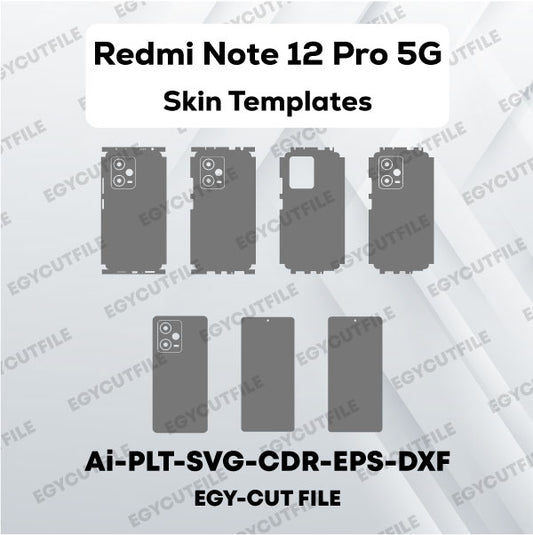 Xiaomi Redmi Note 12 Pro 5G Vector Skin Cut Files