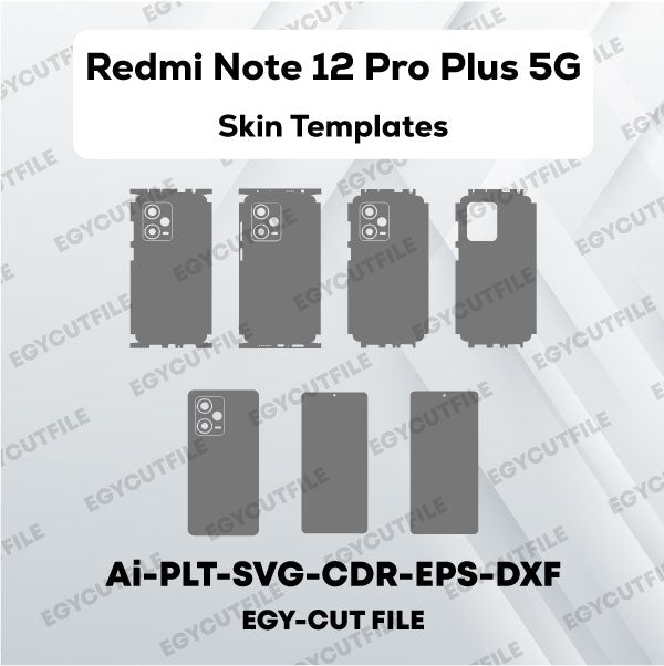 Xiaomi Redmi Note 12 Pro Plus 5G Vector Skin Cut Files