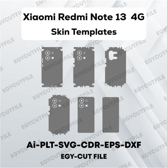 Xiaomi Redmi Note 13 4G Vector Skin Cut Files