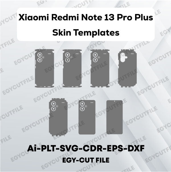 Xiaomi Redmi Note 13 Pro Plus Vector Skin Cut Files